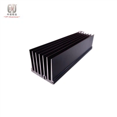 Radiator de căldură extrudat din aluminiu anodizat negru